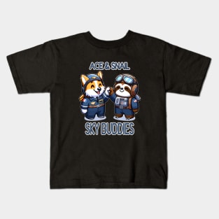 Ace & Snail, Sky Buddies Kids T-Shirt